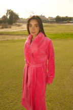 The Cloud Robe In Hot Pink