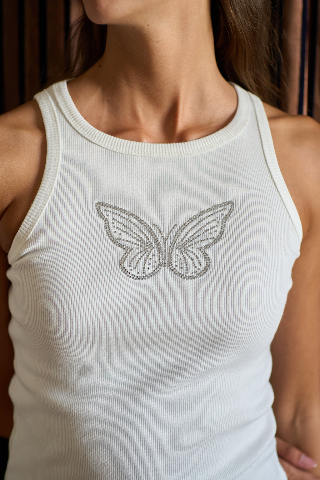 The Silver Butterfly Tank Top